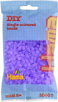 Hama strijkkralen - 1000 stuks - lila transparant