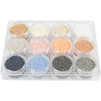 Creativ Company - Creativ Company Https://www.cchobby.nl/rocailles-d-1-7-mm-afm-15-0-gatgrootte-0-5-0-8-mm-pastelkleuren-12x15-gr-1-doos