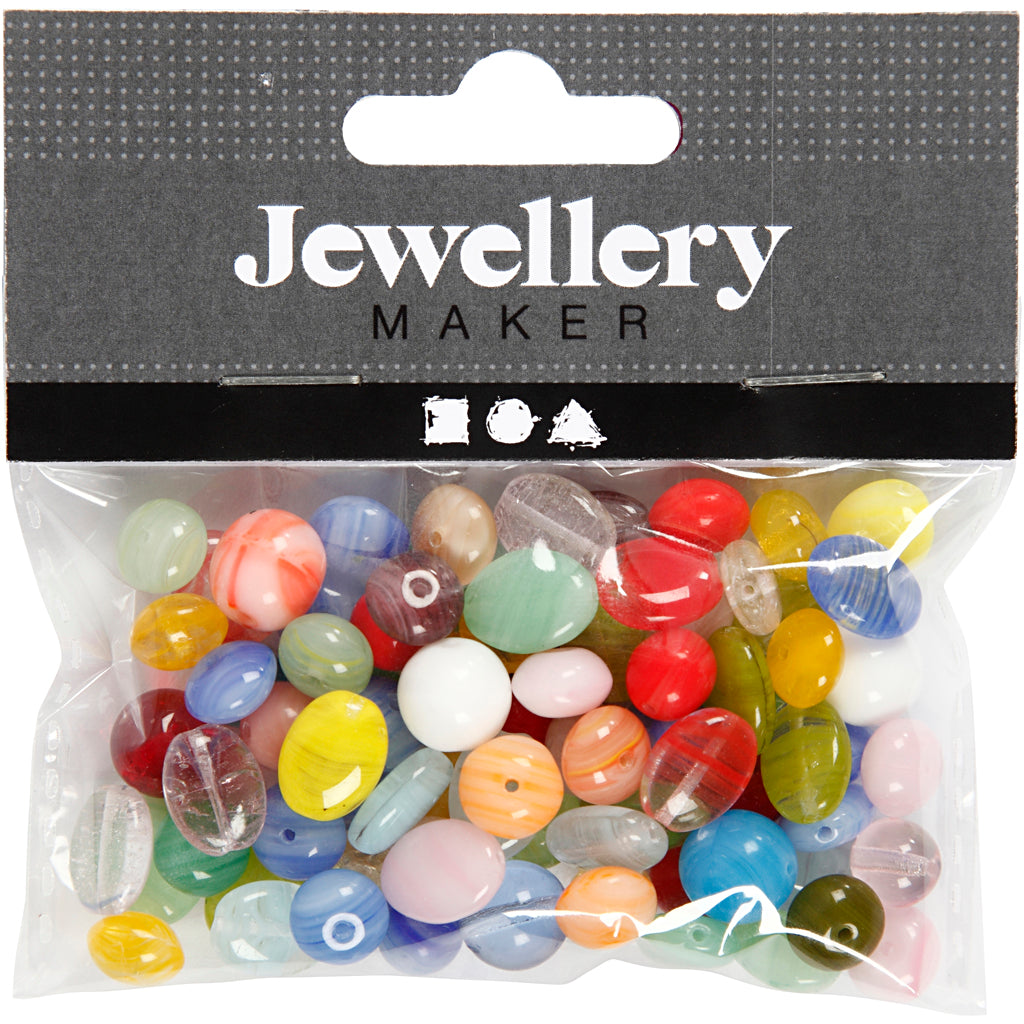 Creativ Company - Creativ Company Https://www.cchobby.nl/glazen-kralen-rond-ovaal-cirkel-d-6-13-mm-gatgrootte-0-5-1-5-mm-diverse-kleuren-60-gr-1-doos