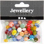 Creativ Company - Creativ Company Https://www.cchobby.nl/glazen-kralen-rond-ovaal-cirkel-d-6-13-mm-gatgrootte-0-5-1-5-mm-diverse-kleuren-60-gr-1-doos