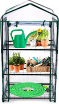Kinzo - Kinzo kweekkas - broeikas tuinkas 69x49x125 cm - kweekbak met 3 verdiepingen - transparant broeikast design met ritssluiting - broeikas kweekkas voor groenten kweken - groen
