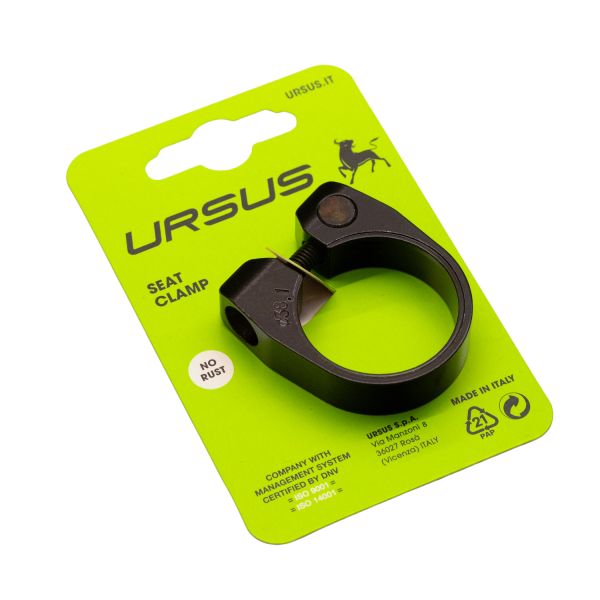 Ursus - Ursus Zadelpenklem ø38.1 mm aluminium - zwart