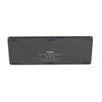 Rapoo uck-6001 ultraslim keyboard 8in1 usb-c multiport hub zwart