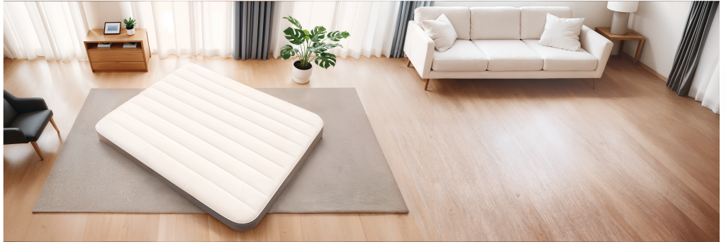 Intex 64103 deluxe durabeam luchtbed 152x203x25cm