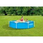 Intex - 28205np metal frame zwembad 244x51 cm blauw