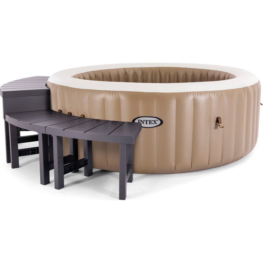 Intex - 28515 spa bijzettafel set 3-delig grijs