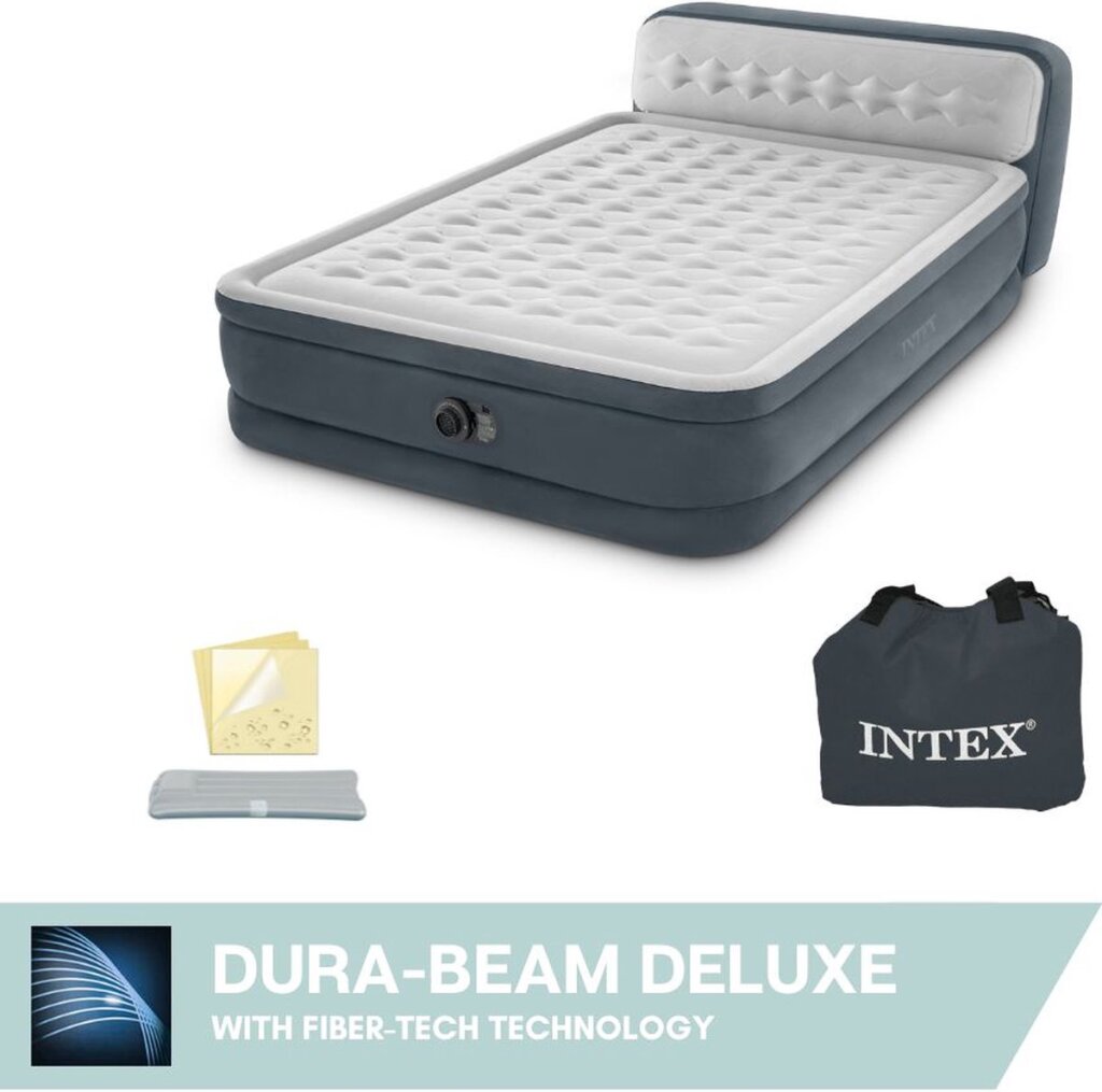 Intex - 64448np dura-beam luchtbed 152x236x86 cm grijs