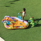 Intex - 56139np opblaasbaar speelzwembad dino park met glijbaan 201x157x69cm