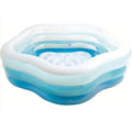 Intex 56495np opblaasbaar zwembad 185x180x53 cm blauw wit