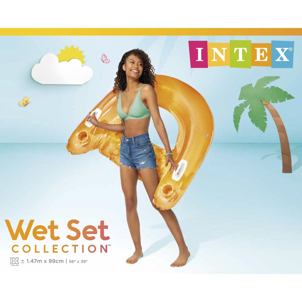 Intex - 58859eu wet set collection sit 'n float opblaasbare drijfstoel verschillende kleuren