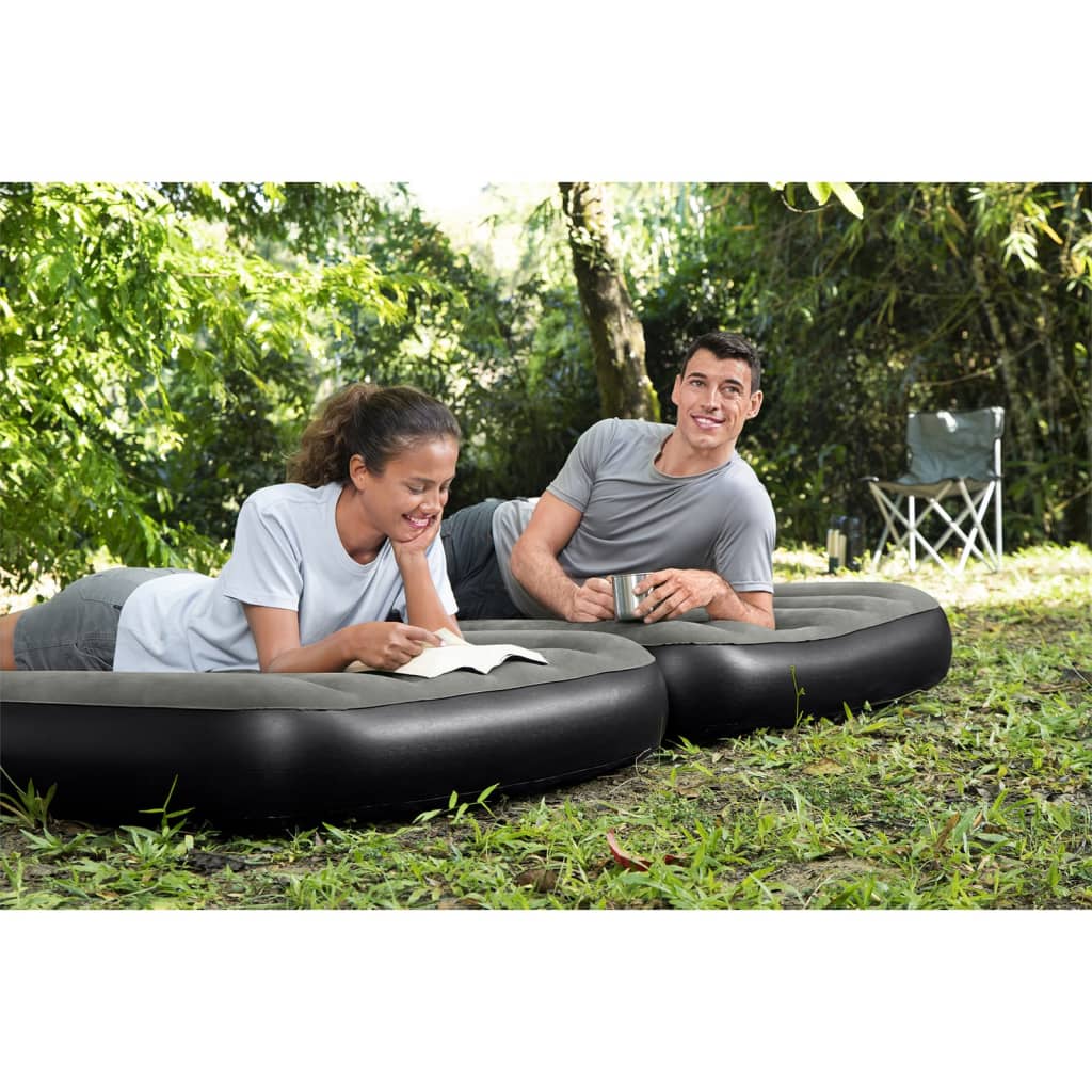 Bestway luchtbedden koppelbaar - zwart - 188 cm x 99 cm x 25 cm