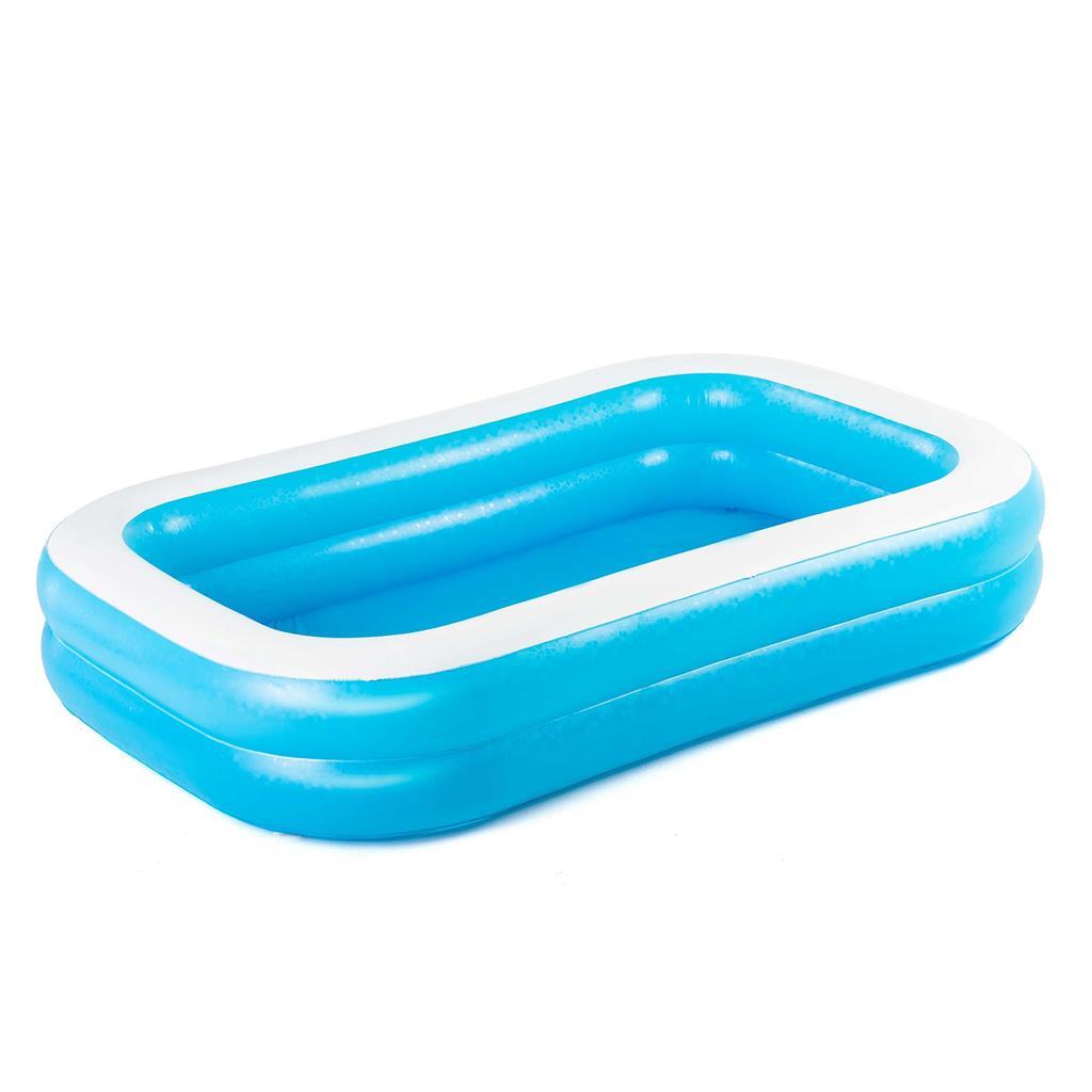 Bestway opblaasbaar zwembad 262x175x51 cm blauw wit