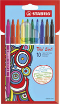 Stabilo trio 2in1 ergonomische kleurpotloden - 10dlg.