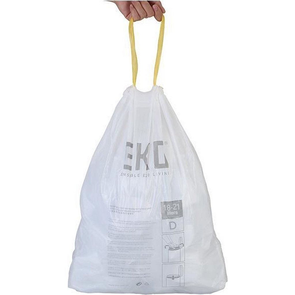 Eko afvalzakken 40-60 liter code f - rol 12 stuks