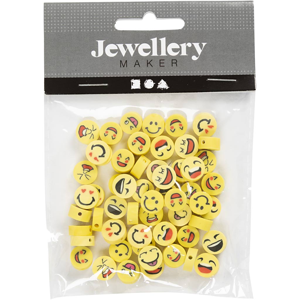 Creativ Company - Creativ Company Https://www.cchobby.nl/figuurkralen-emoji-d-10-mm-gatgrootte-1-5-mm-60-stuk-1-doos