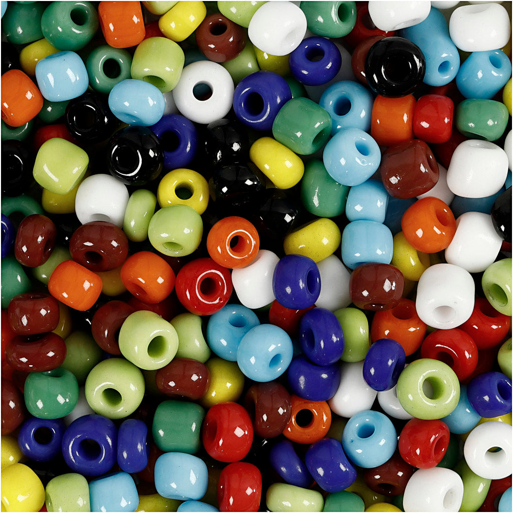 Creativ Company - Creativ Company Https://www.cchobby.nl/rocailles-d-4-mm-afm-6-0-gatgrootte-0-9-1-2-mm-diverse-kleuren-130-gr-1-doos