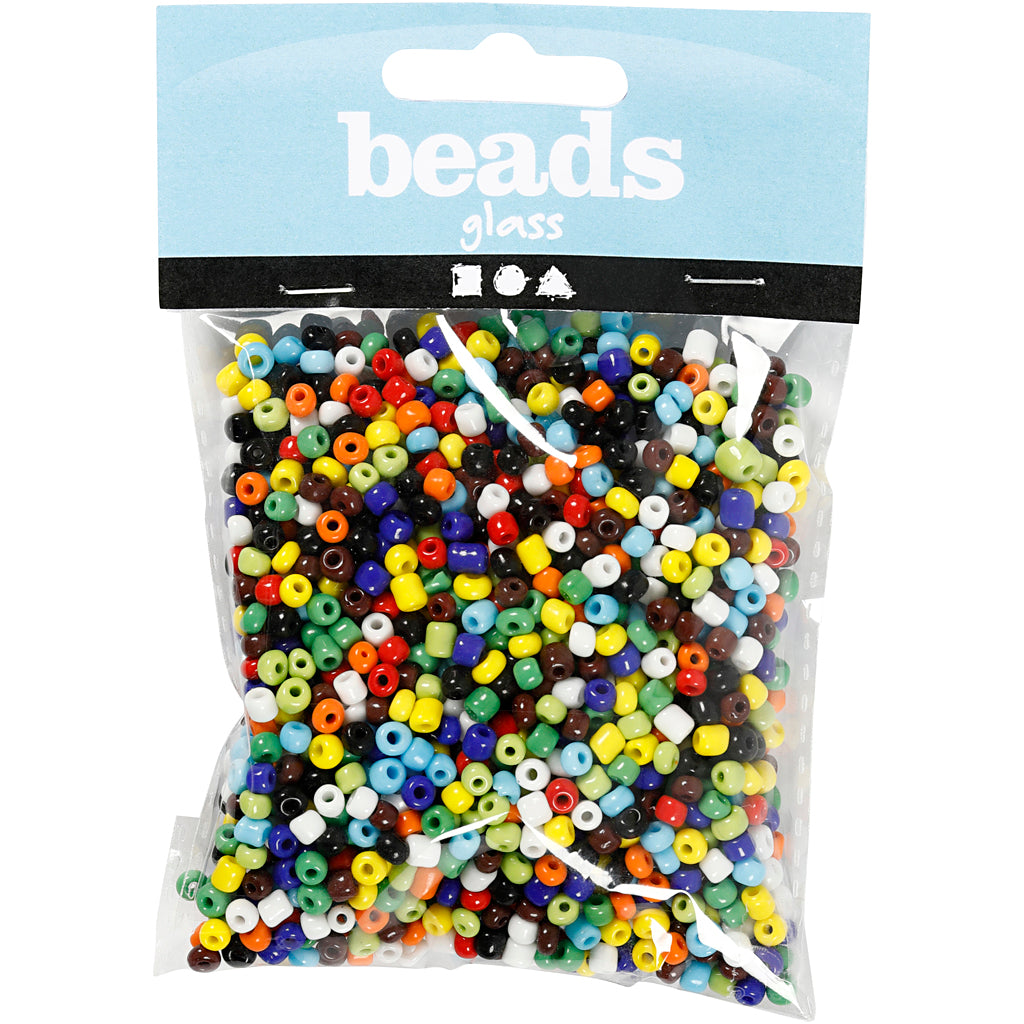 Creativ Company - Creativ Company Https://www.cchobby.nl/rocailles-d-4-mm-afm-6-0-gatgrootte-0-9-1-2-mm-diverse-kleuren-130-gr-1-doos