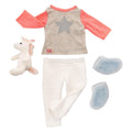 - Outfit Pyjama voor Poppen 45cm - Eenhoorn
