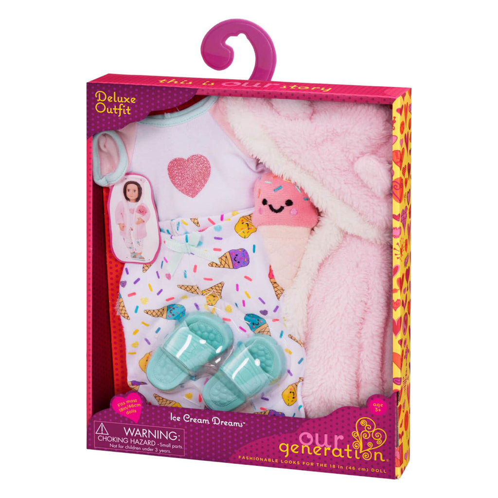 Puch - Puch Deluxe outfit pyjama en kamerjas voor poppen