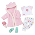Puch - Puch Deluxe outfit pyjama en kamerjas voor poppen