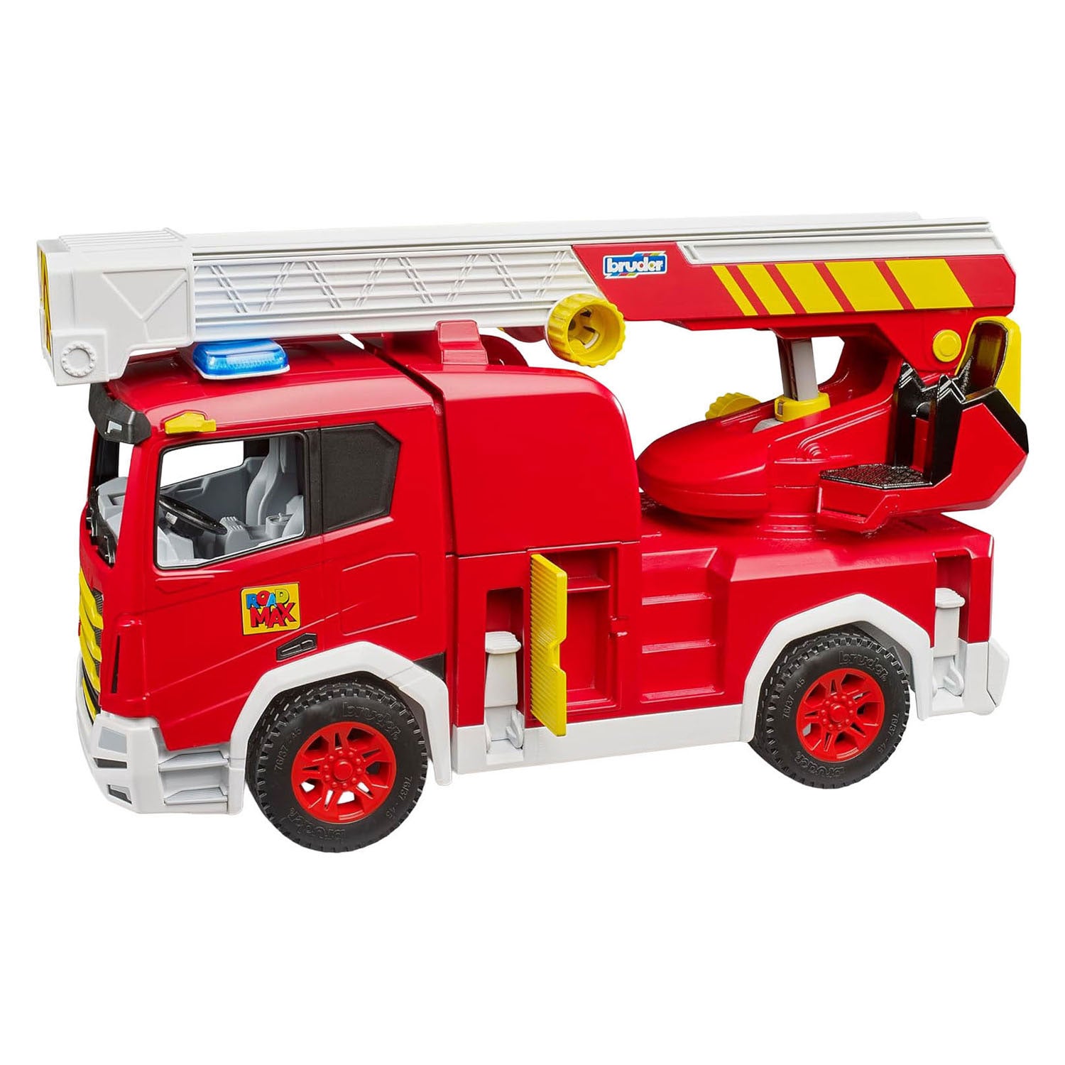 Bruder - Bruder roadmax brandweerwagen met draaibare ladder