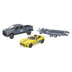 Bruder - Bruder dodge ram 2500 power wagon met race-auto - 1:16