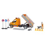 Bruder - Bruder mercedes-benz sprinter wegenbouw + figuur en accessoires