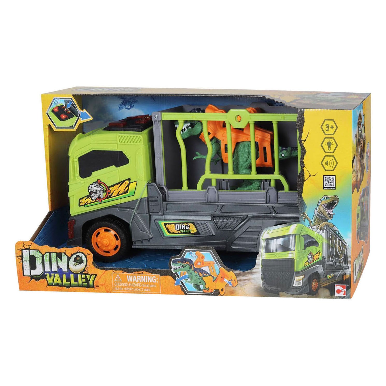 Abi - Abi Dino valley transporttruck met kooi - 37cm