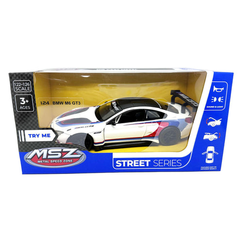 - BMW M6 GT3 Die-Cast Auto met Licht en Geluid - 1:24