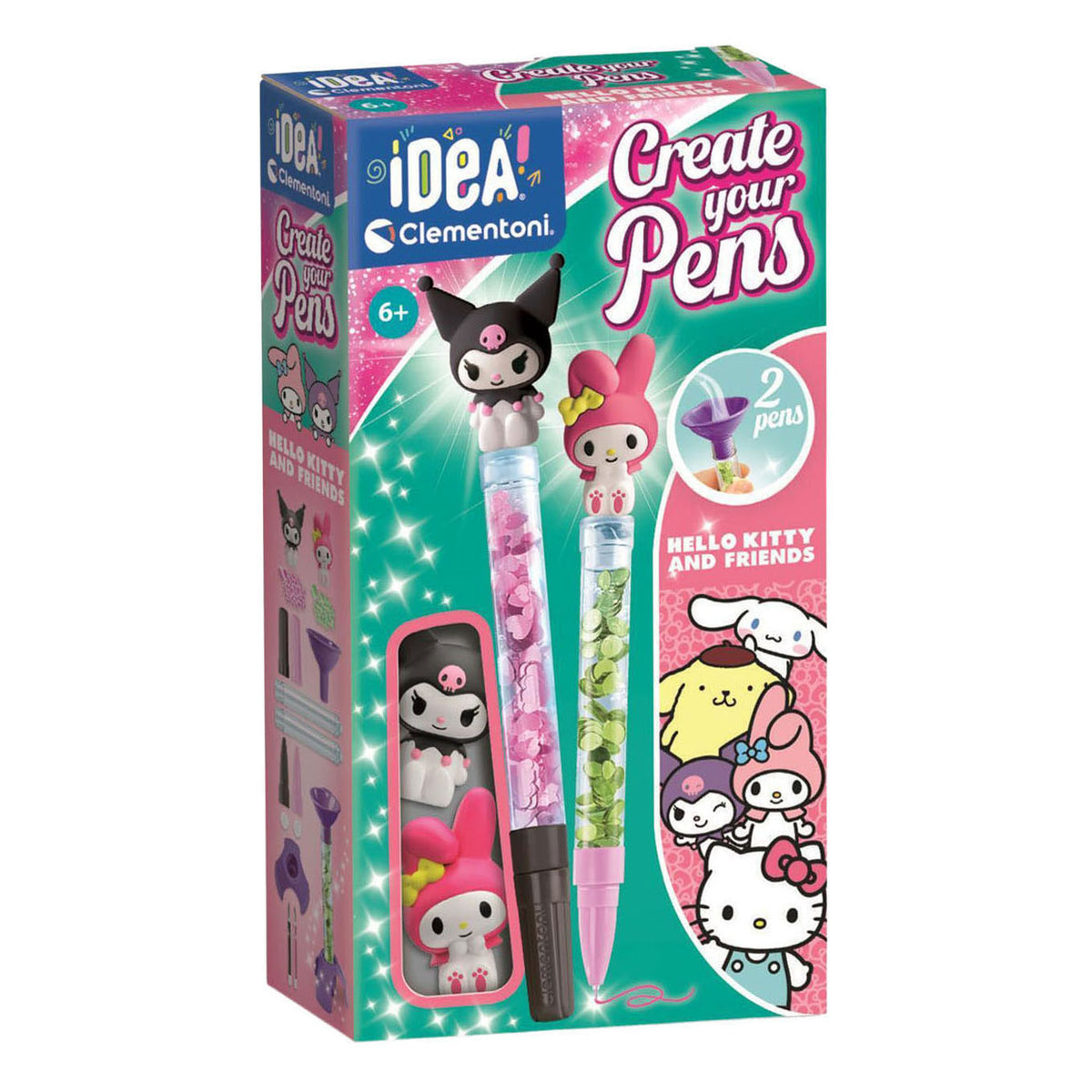 Clementoni idea maak je eigen pennen - my melody kuromi