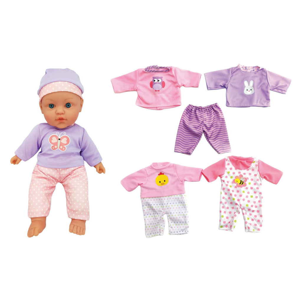 - Babypop met Geluiden en Outfits - 41cm