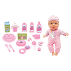 - Babypop met Geluiden en 16 Accessoires - 31cm