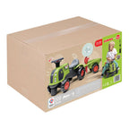 Falk - Falk claas 470 arion ride-on groen met aanhanger + zandset