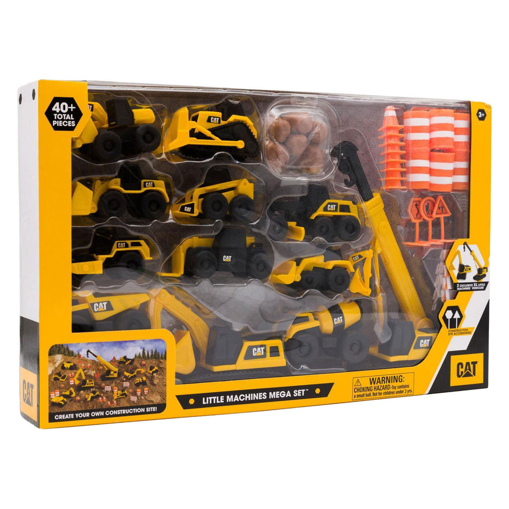 - CAT Little Machines Mega Set Bouwvoertuigen - 40dlg.
