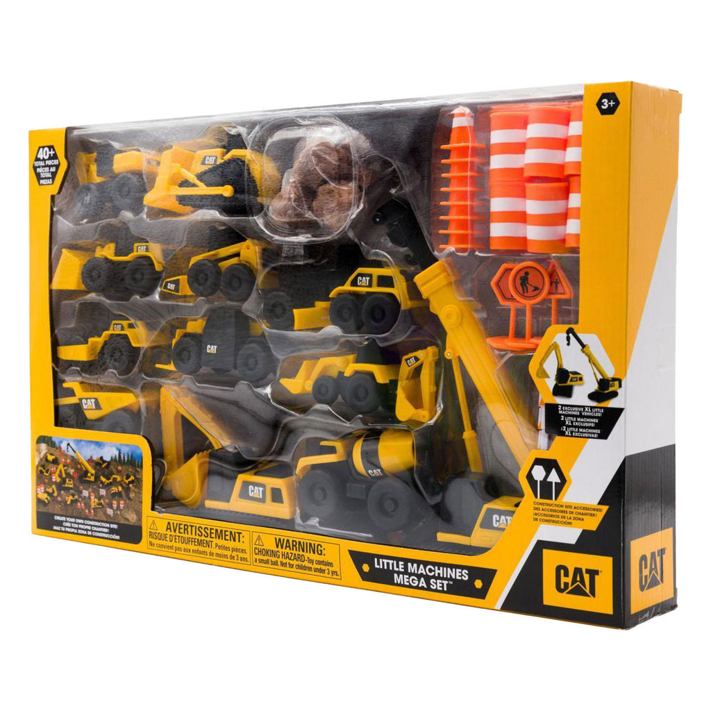 - CAT Little Machines Mega Set Bouwvoertuigen - 40dlg.