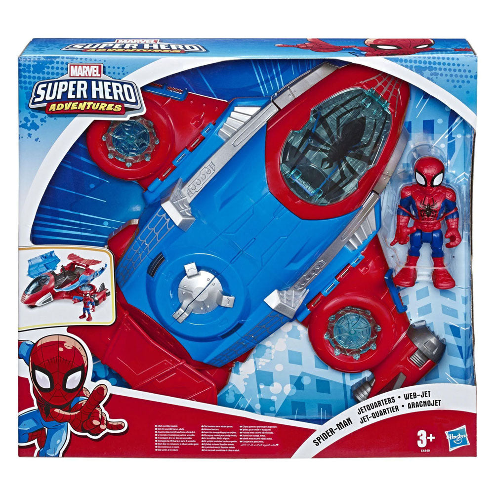 - Super Hero Adventures Spiderman Jetquarters Speelset