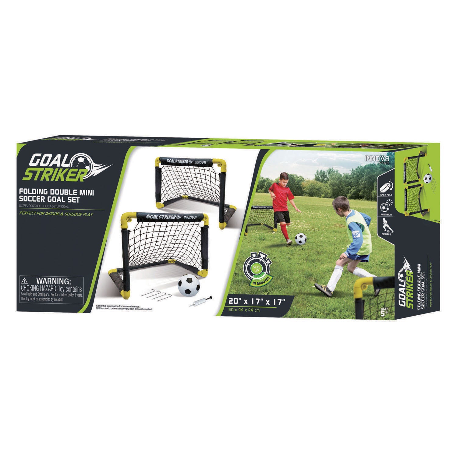 - Opvouwbare Mini Voetbaldoelen Set 2 x 50 x 44 x 44 cm