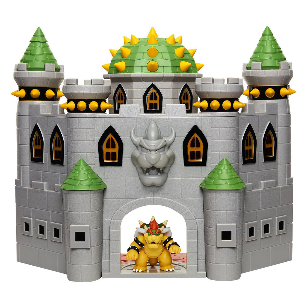 Jakks nintendo super mario deluxe kasteel speelset – met bowser 6 cm