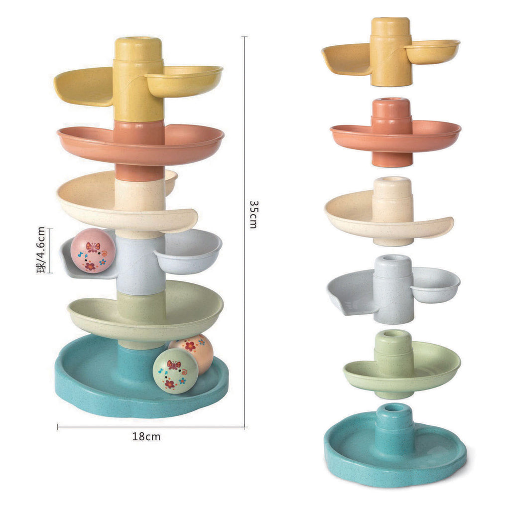 - Spiraaltoren Pastel Kleuren - 35cm