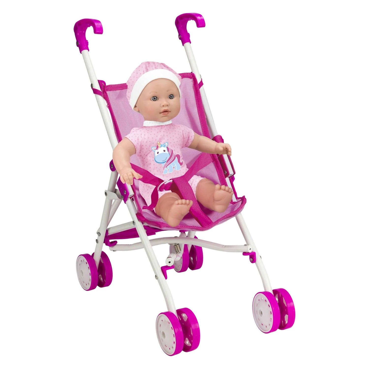 - Babypop met Buggy - 35cm