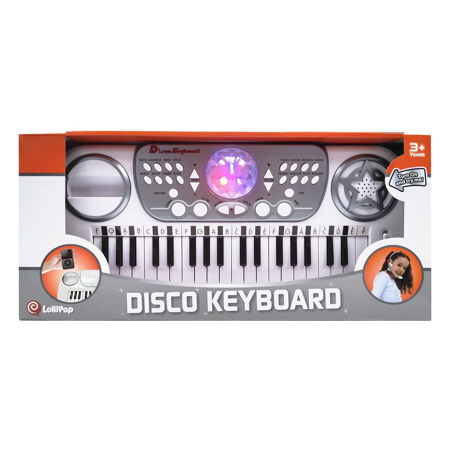 Imp - Imp Disco keyboard 37 keys discobal en hoofdmicrofoon