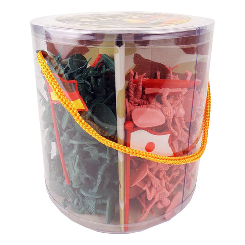 - Emmer met Soldaten 4 Legers 45mm - 200dlg.