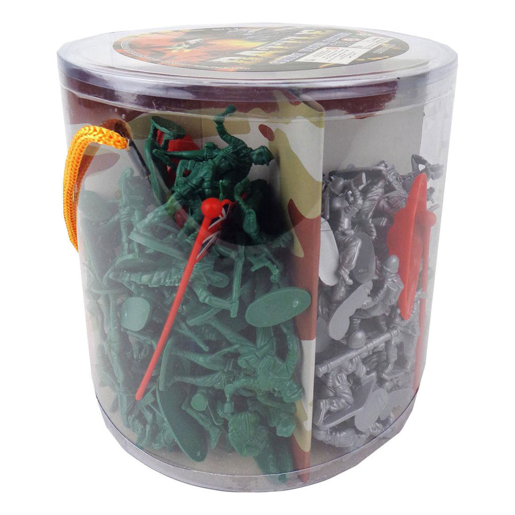 - Emmer met Soldaten 4 Legers 45mm - 200dlg.