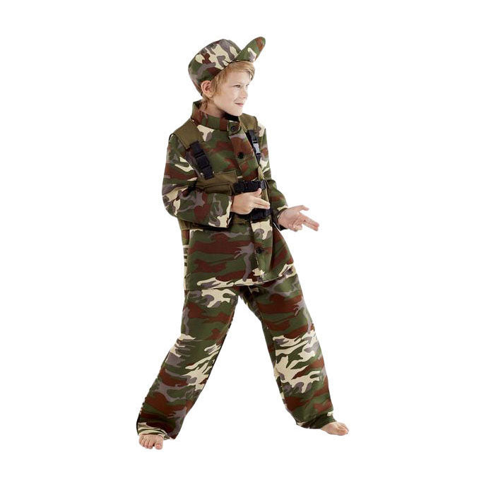 - Verkleedpak Militair - Maat 128