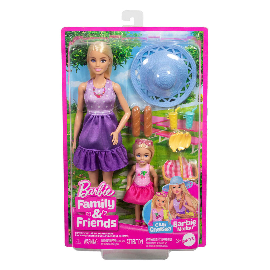 Mattel - Barbie malibu picknickset met chelsea pop