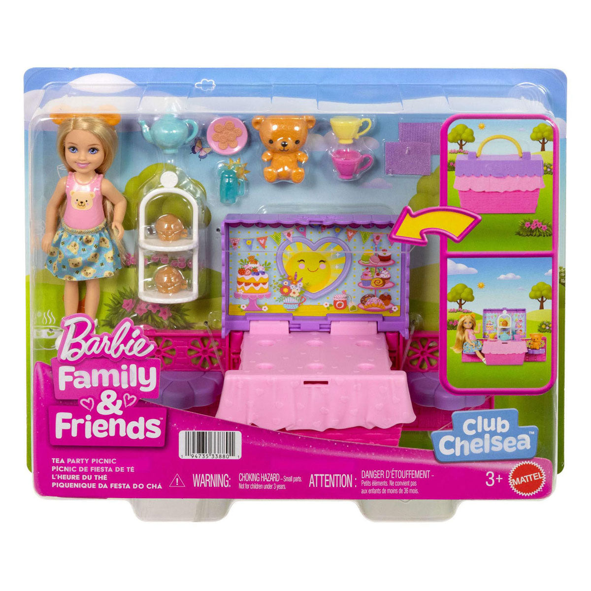 Barbie familie en vrienden club chelsea - pop-up theefeestje