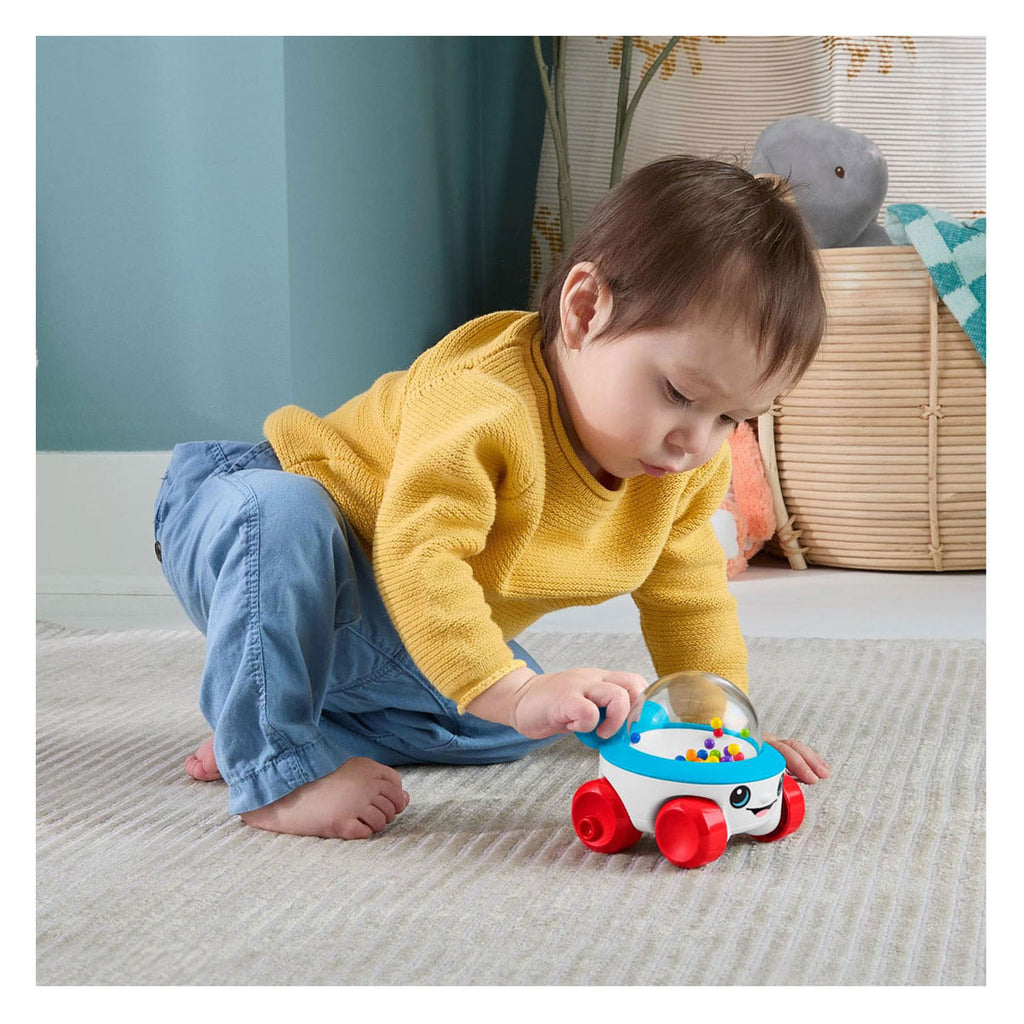 Fisher-price rijdende popcornmachine - duwvoertuig met geluid