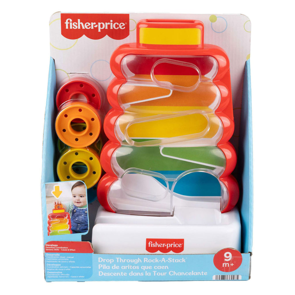 Fisher-Price - Fisher-Price rollende ringen in wiebelende stapeltoren