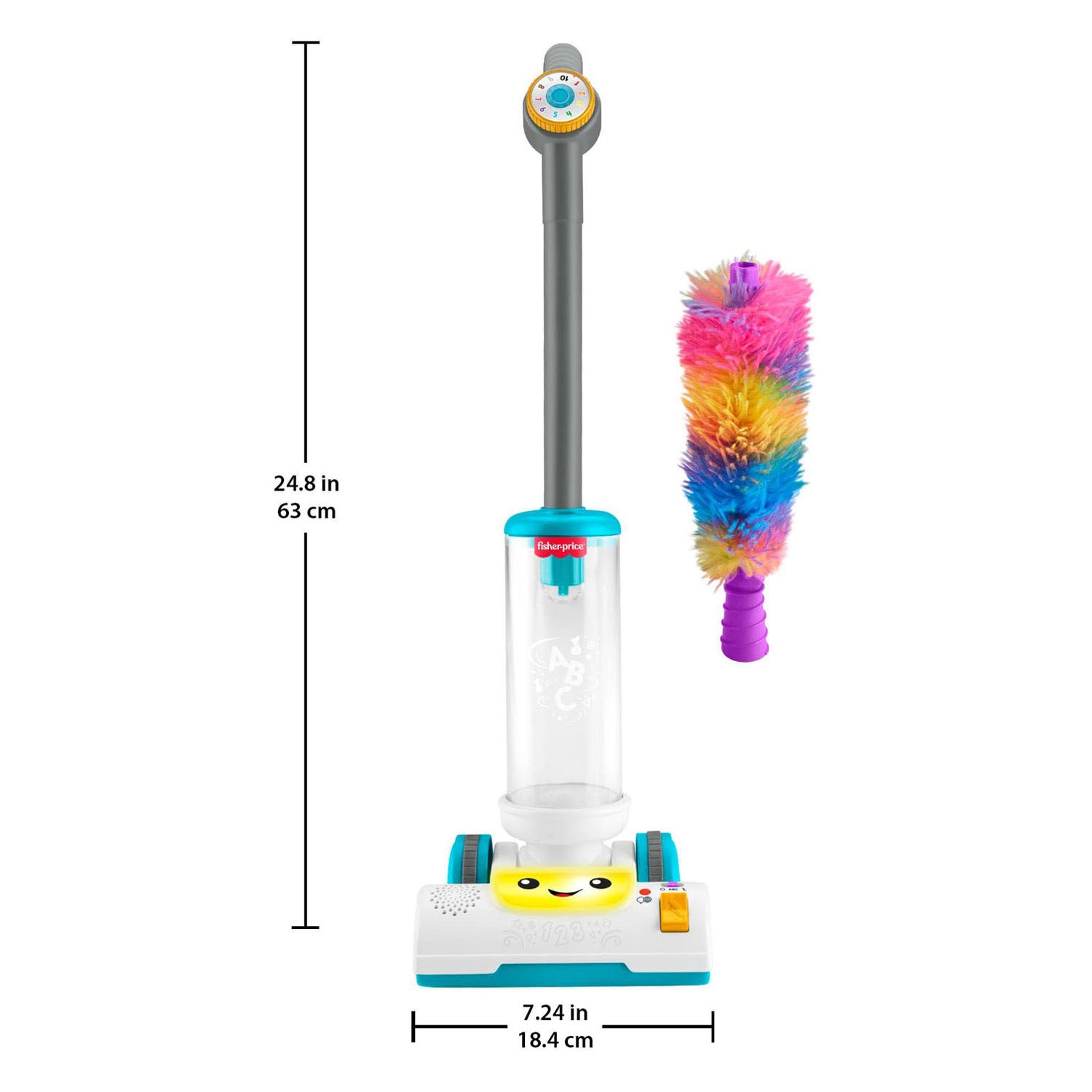 Fisher-Price - Fisher-Price leerplezier 2-in-1 stofzuiger met stoffer en lichtjes en muziek