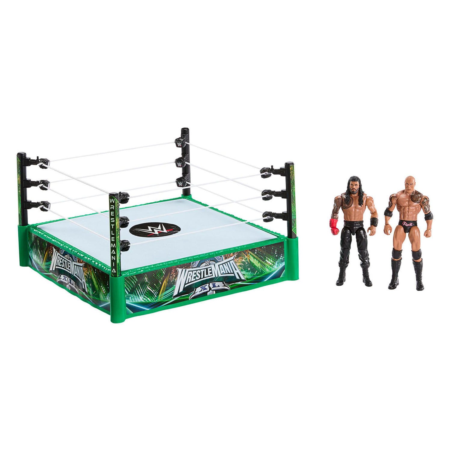 Mattel - Wwe vechtring met 2 speelfiguren